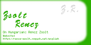 zsolt rencz business card
